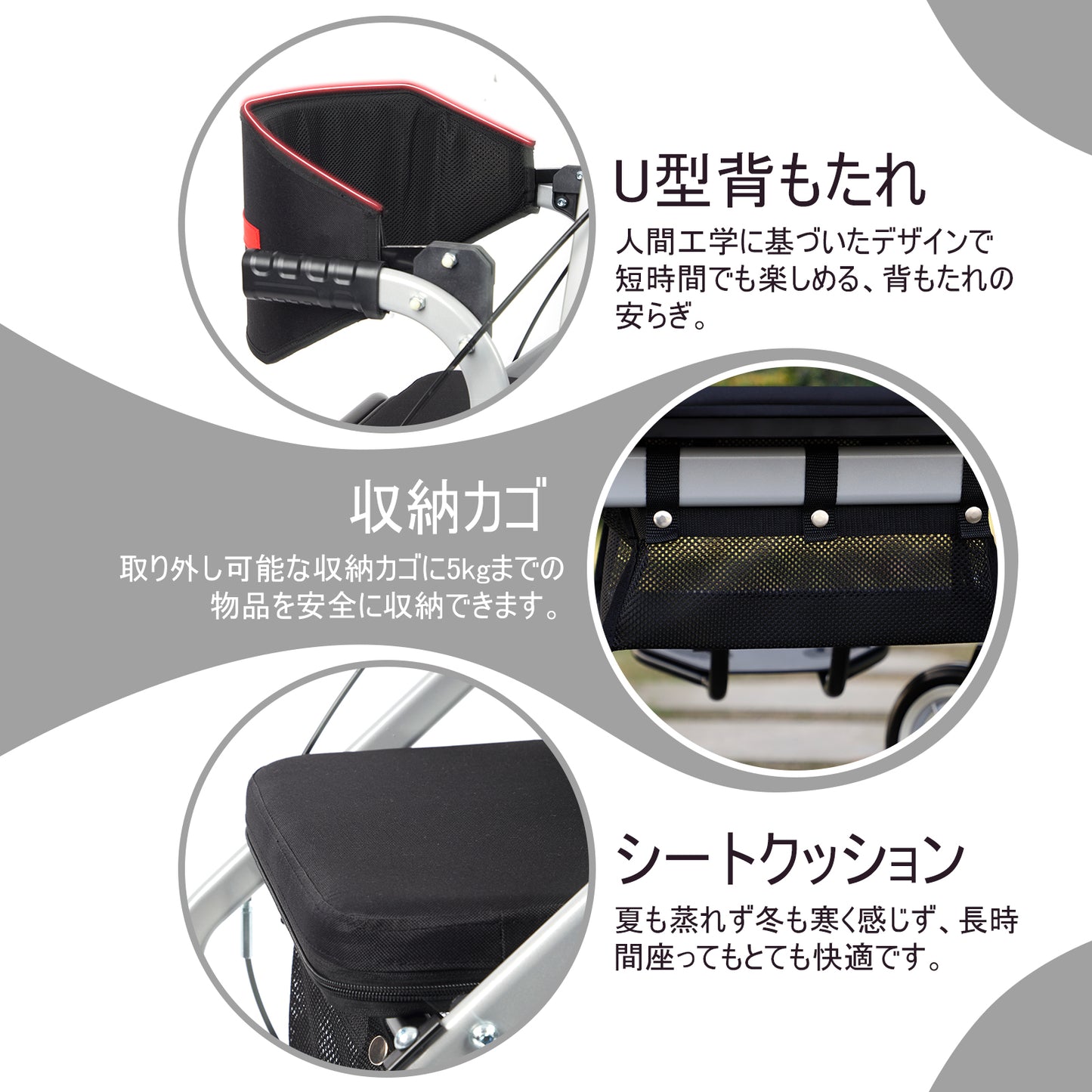 PIPIBEAR 歩行器 シルバーカー アルミ製 多機能 歩行器 手押し車 座れる 7段階高さ調節可能 折畳み 軽量 コンパクト 高齢者向けショッピングカート 歩行補助 折り畳み式 室内室外兼用 四輪歩行車
